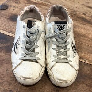 Golden Goose White Athletic Shoes